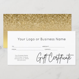Certificado de Presente para Logotipo de Script de