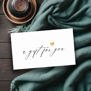 Certificado de Presente para Logotipo Dourado Simp