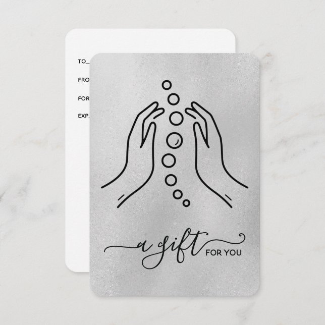 Certificado de Presente Pequeno e Elegante (Frente/Verso)