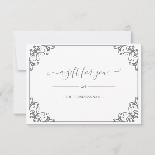 Certificado de Presente Personalizado de Quadro Fl (Frente)