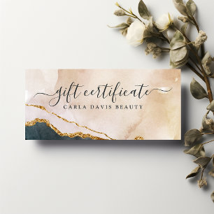 Certificado de Presente Preto Cor de Água do Scri