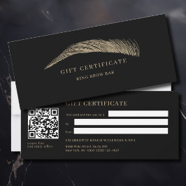 Certificado de Presente QR Code de Salão de Sobran