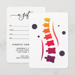Certificado de Presente Quiroprático para Logotipo