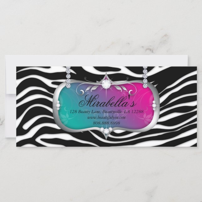 Certificado de Presente Salão de Salão de Joia Azu (Frente)