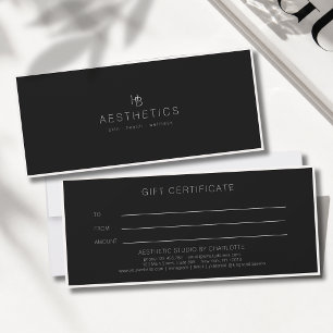 Certificado de Presente Salão Minimalista Monogram