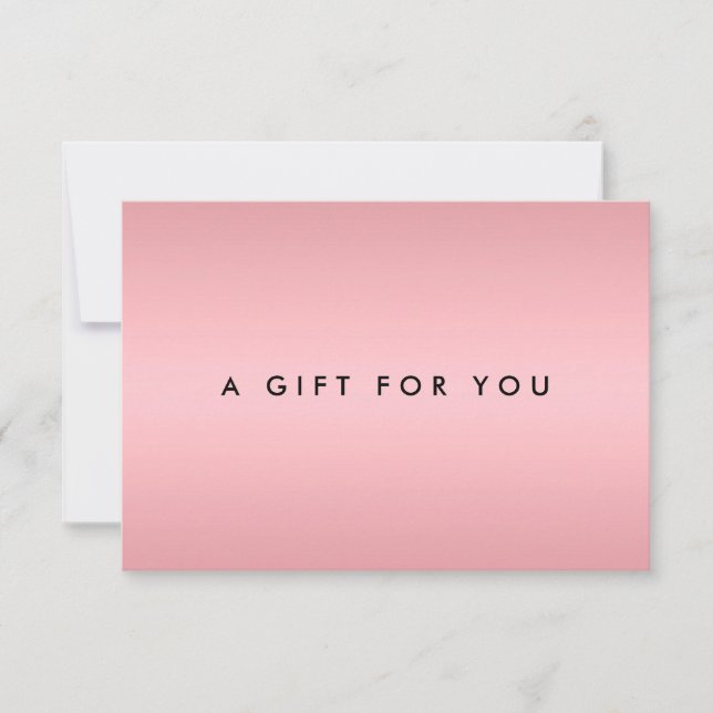 Certificado de Presente Simples e Elegante em Dour (Frente)