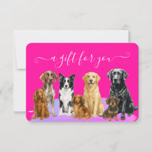 Certificado de Presente Tosa de Cães Pink Dog Groo