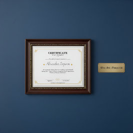 Certificado de Profissional de Realização de Ouro 