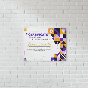 Certificado de Realização de Modo Geométrico Abstr