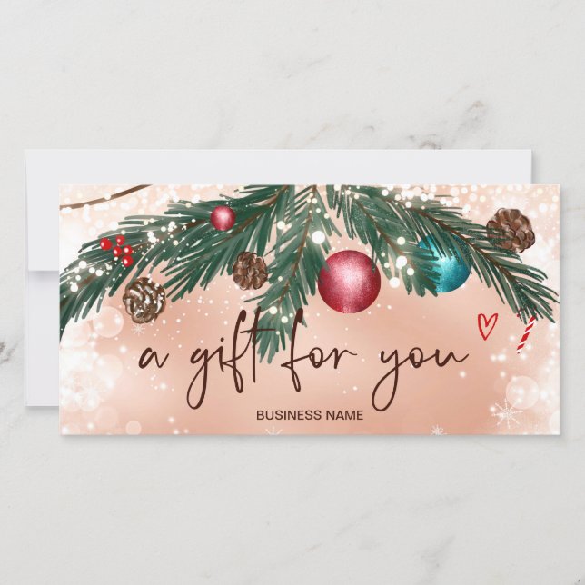 Certificado de rosa de presente de coroa de invern (Frente)