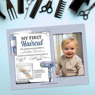Certificado de Salão de Cabelo de Primeiro Corte A