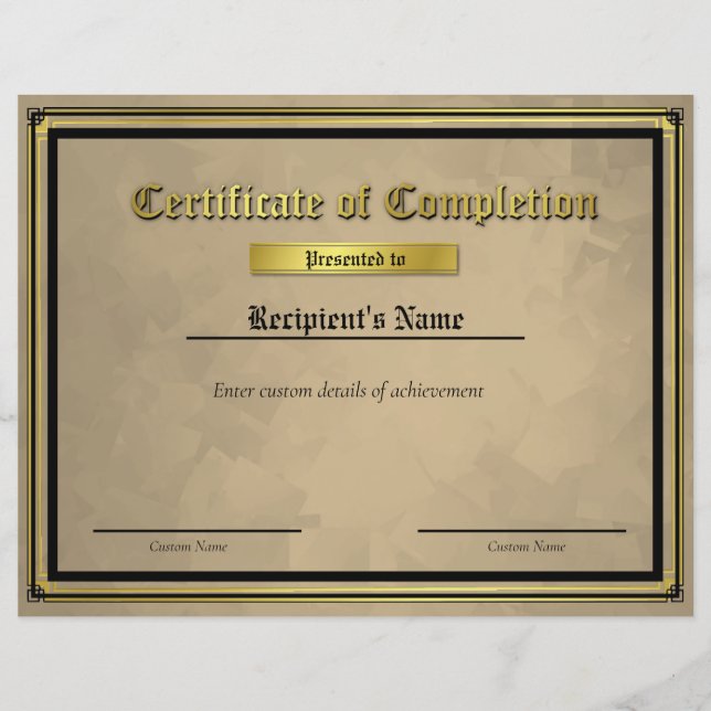 Certificado de Sinalizador de Linha Azul Fino Pers (Frente)