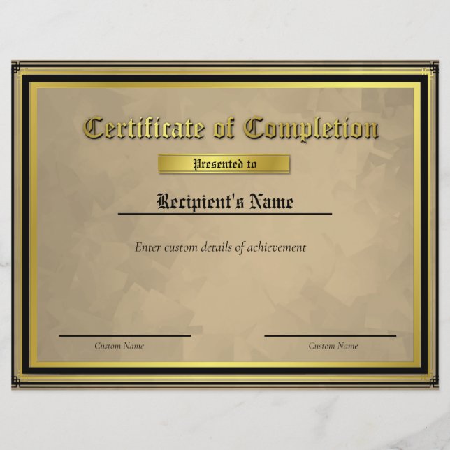 Certificado de Sinalizador de Linha Azul Fino Pers (Frente)