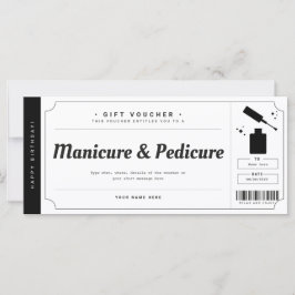 Certificado de Voucher de Manicure e Pedicure