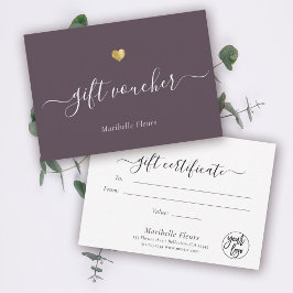 Certificado de Voucher de Presente com Logotipo Do