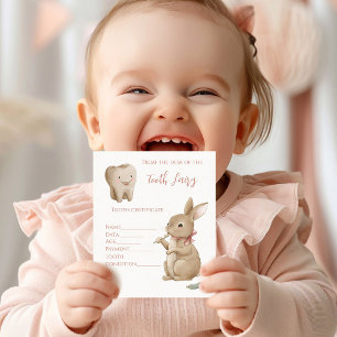 Certificado do Primeiro Dente da Fada da Mamãe Coe