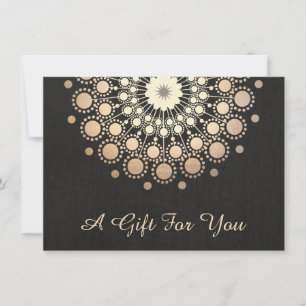 Certificado Dourado de Lotus Salon e Spa Gift