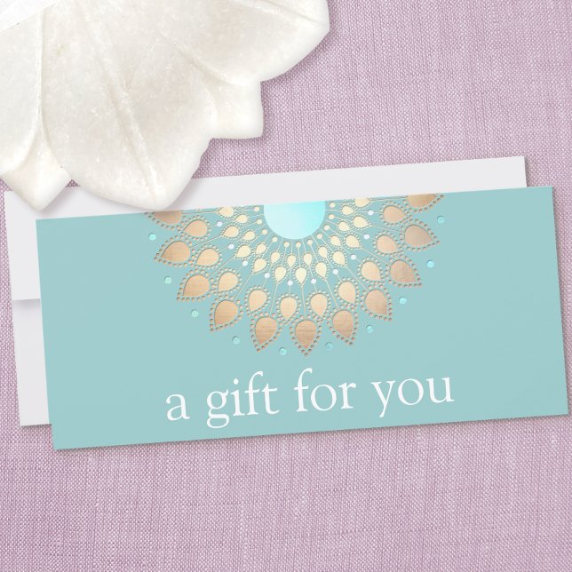 Certificado Dourado Lotus Mandala de Bem-Estar (Criador carregado)