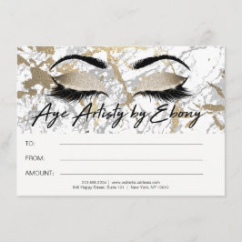 Certificado Ebony Dourado Marble Makeup Beauty