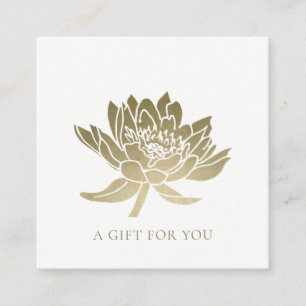 CERTIFICADO ELEGANTE FAUX DOURADO LOTUS FLORAL GIF