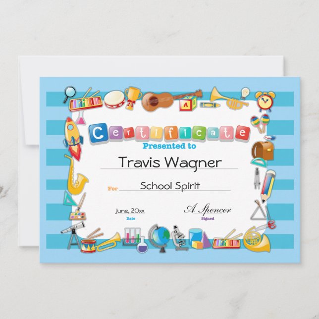 Certificado Escolar (Frente)