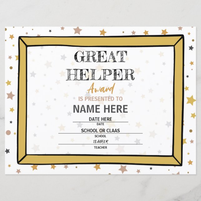 Certificado Escolar (Frente)