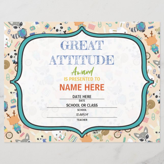 Certificado Escolar (Frente)