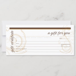 Certificado Gift com Motif de Roteiro Moderno