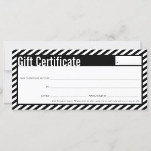CERTIFICADO GIFT moderno negócio negrito negrito