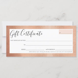 CERTIFICADO GIFT - rosa de gema elegante