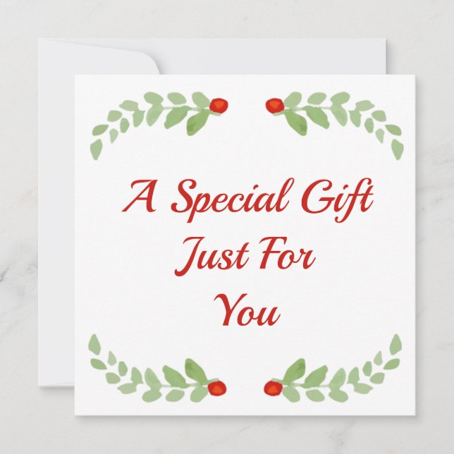 Certificado Holly Berry Gift (Frente)