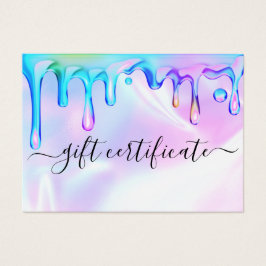 Certificado Holográfico de Oferta de Unhas de Driv