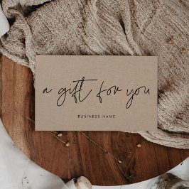 Certificado moderno minimalista de papel kraft