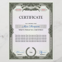 Certificado multiuso