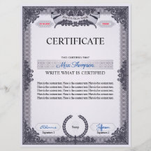 Certificado multiuso