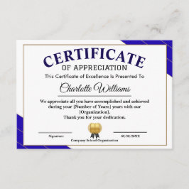 Certificado Profissional de Reconhecimento de Méri
