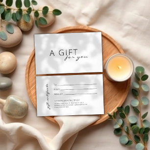 Certificado Spa de Beleza Minimalista Salon
