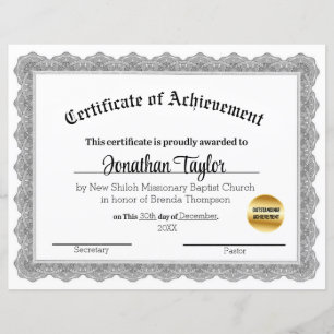 Certificado Tradicional Preto de Conquista