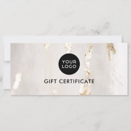 Certificado/Voucher de Presente em Folha de Ouro M