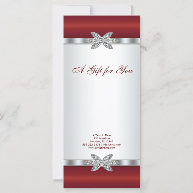 Certificados de Oferta Comercial da Red Diamond (Frente)