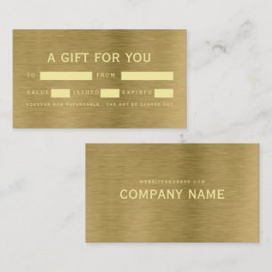 Certificados de Oferta de Textura Dourada de Metal
