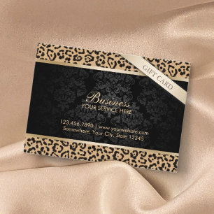 Certificados de Presente de Leopard e Damask do Lu