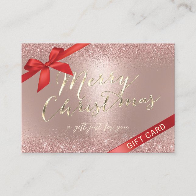 Certificados de Presente de Natal Dourado para Sal (Frente)