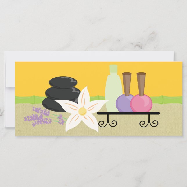 Certificados de Presente de Salão de Dia Spa ou Na (Frente)