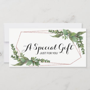 Certificados de Presente do Botanical Greenery Sal