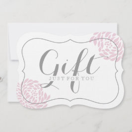 Certificados de Presente Floral Personalizáveis Cl