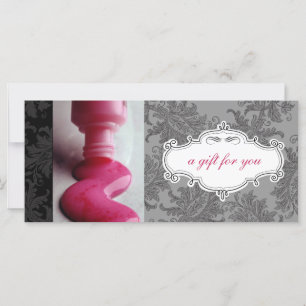 Certificados de Presente Spa de Salão de Nail ou D