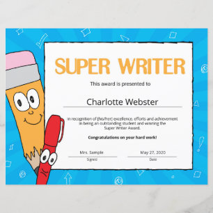 Certificados de Reconhecimento de Aluno de Super E