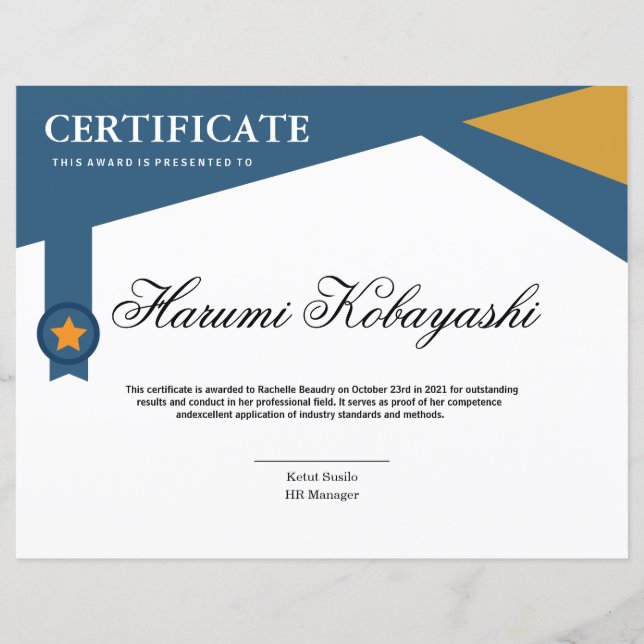 Certificate of Appreciation Template (Frente)