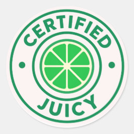 Certified Juicy™ – Adesivo Círculo de Lima